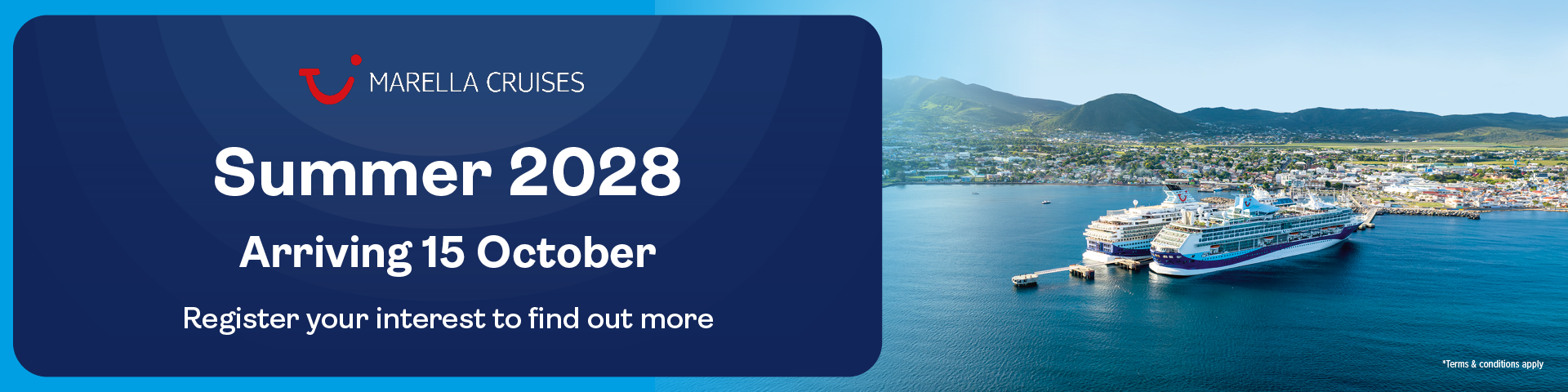 Marella Cruises’ Summer 2028 sails in soon! 
