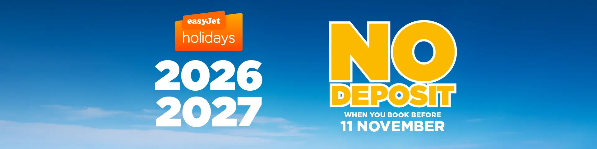 easyJet Holidays No Deposit