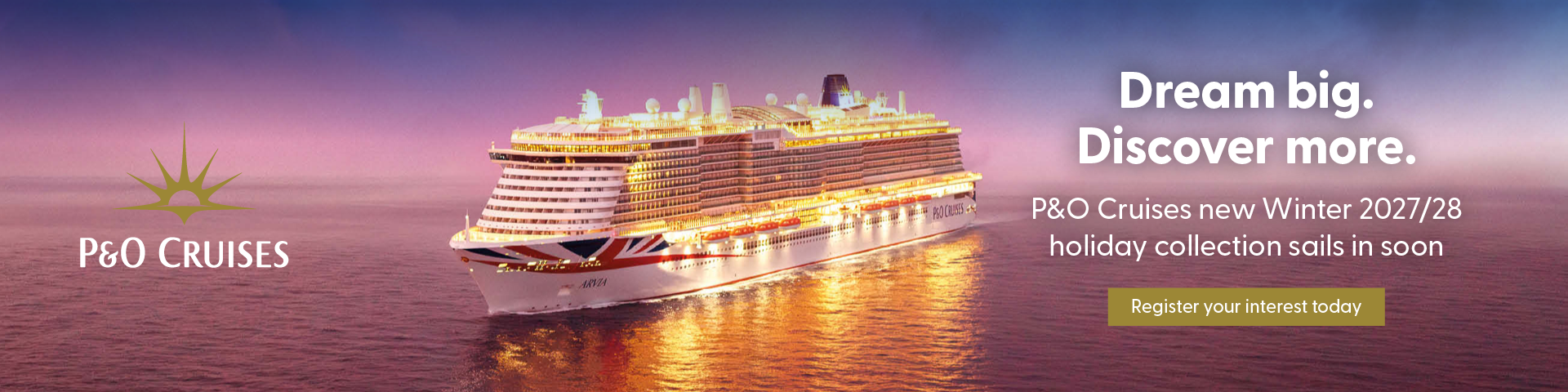 P&O Cruises Winter 2027 28