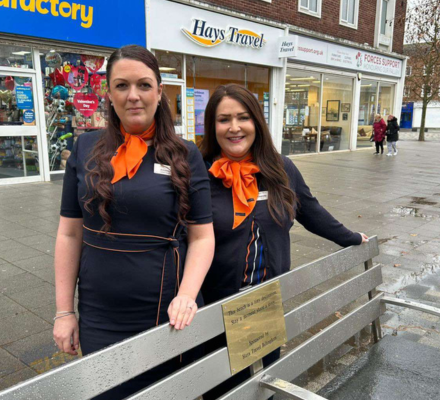 Billingham travel agents sponsor ‘happy to chat’ bench