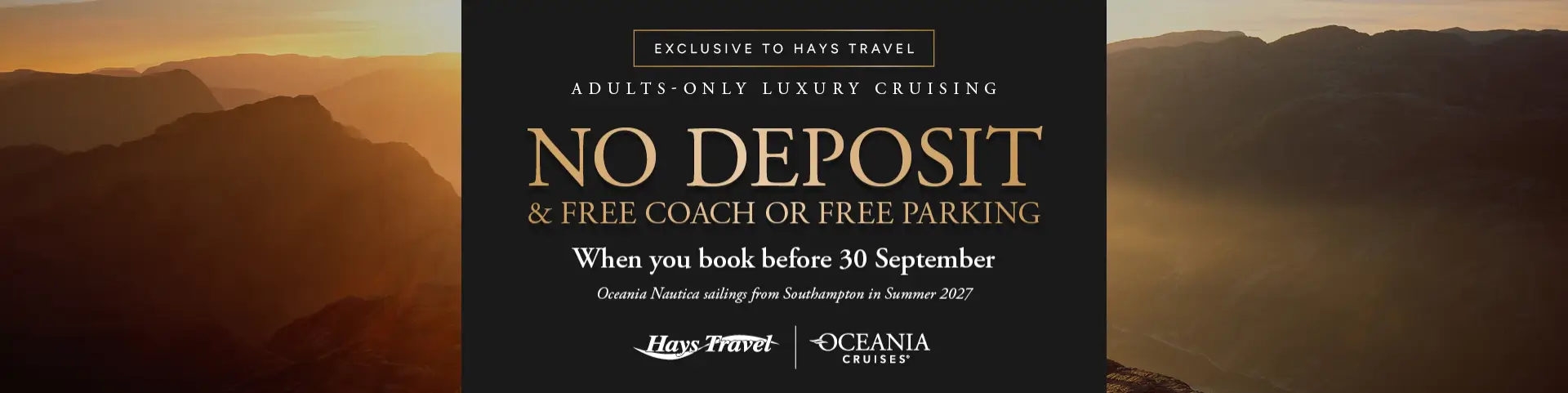 Hays Travel Exclusive Oceania No Deposit