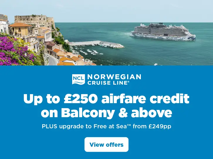 NCL Up to £250 airfare credit