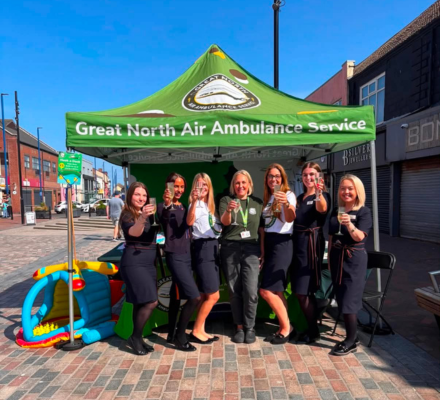 Travel agents raise close to £1,000 for air ambulance charity
