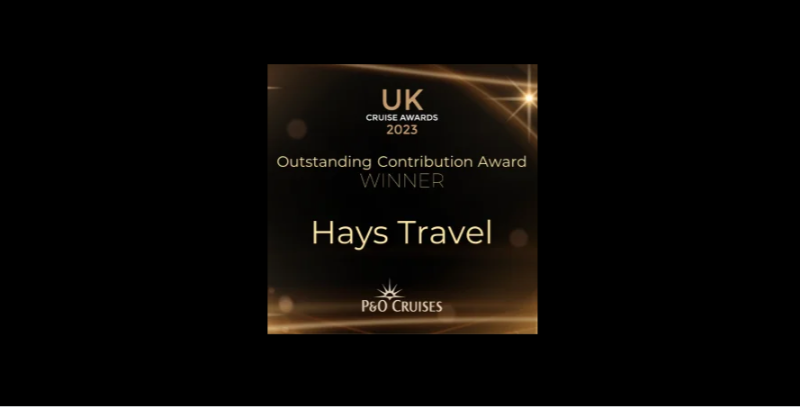 P&O Cruises Outstanding Contribution Winner