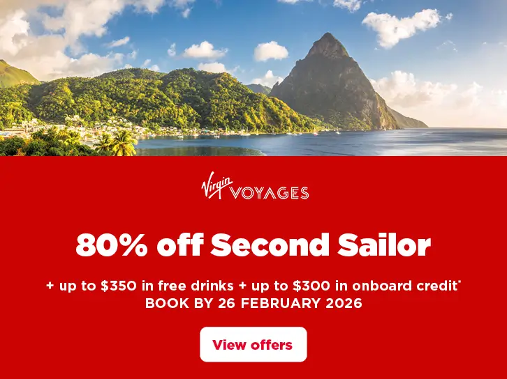 Virgin Voyages 80% off 