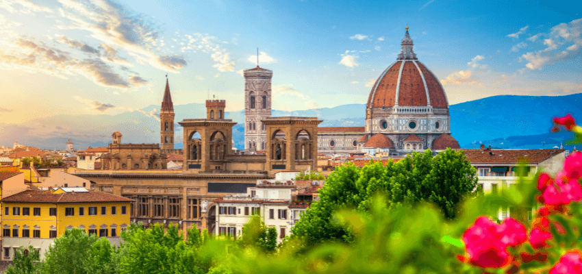 Milan, Florence, Rome