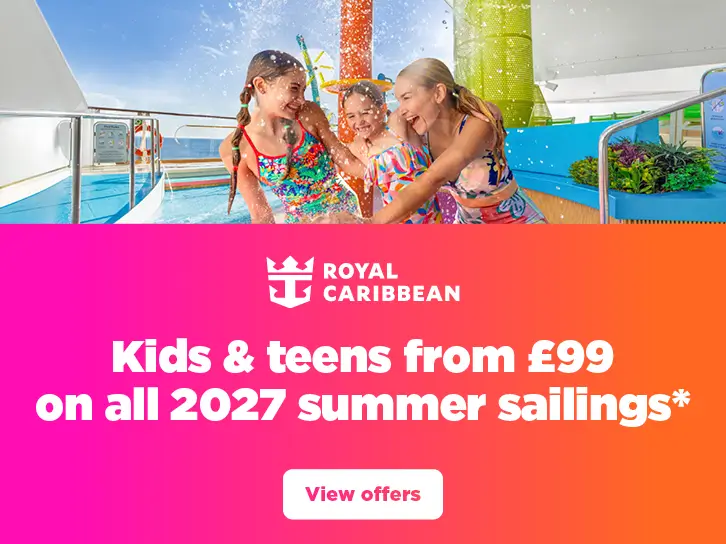 RCI Kids & Teens from £99 on all 2027 summer sailings