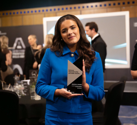 Hays Travel marketing apprentice scoops top award at ceremony
