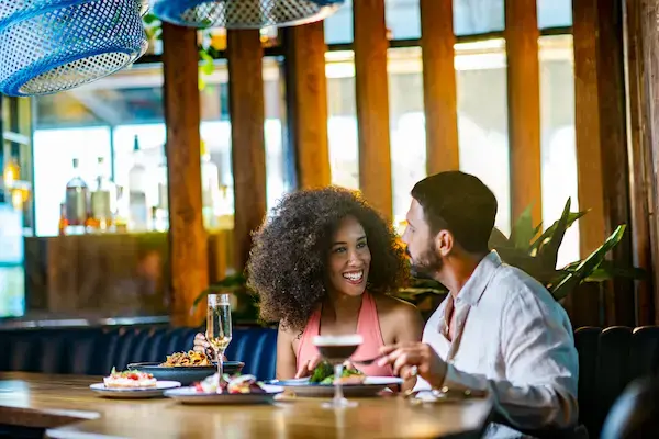 Couple dining