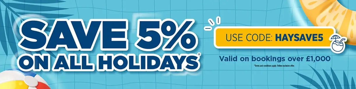 save 5% on all holidays 