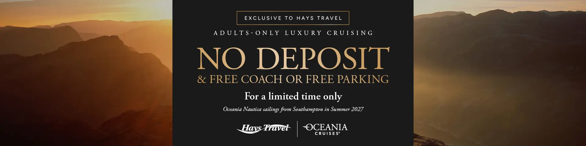 Hays Travel Exclusive Oceania No Deposit