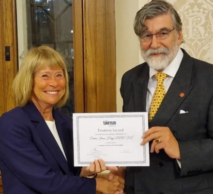 Dame Irene Hays Awarded Prestigious Tourism Society Award