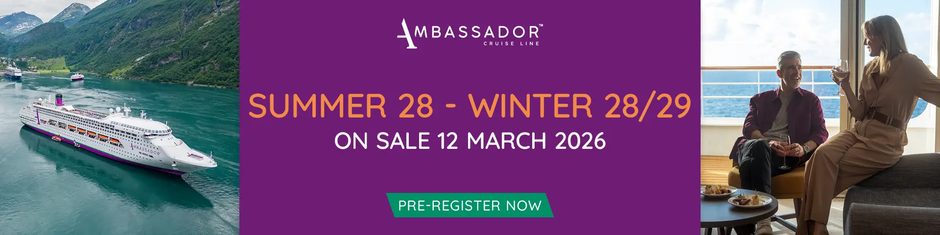 Ambassador Summer 2028 -  Winter 2028/2029 pre register now!