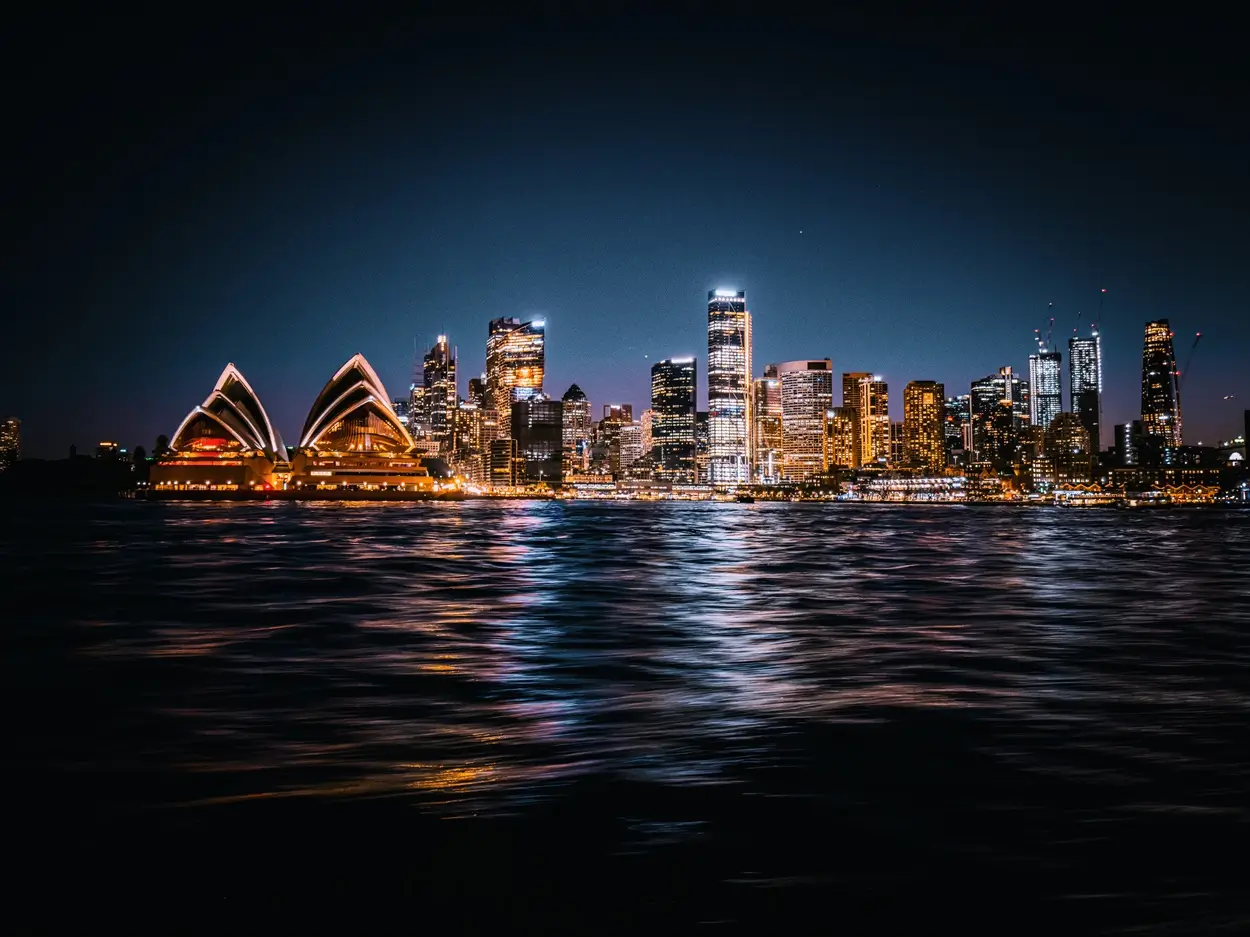 Sydney Harbour at night