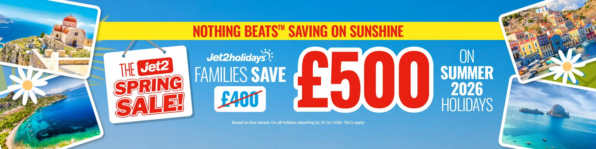 Jet2holidays Spring Sale - Families Save £500